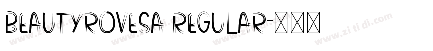 BeautyRovesa Regular字体转换